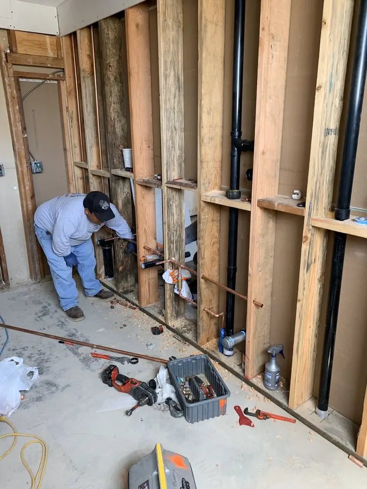 Commercial rough-in plumbing for Commercial Plumbing in Courtland